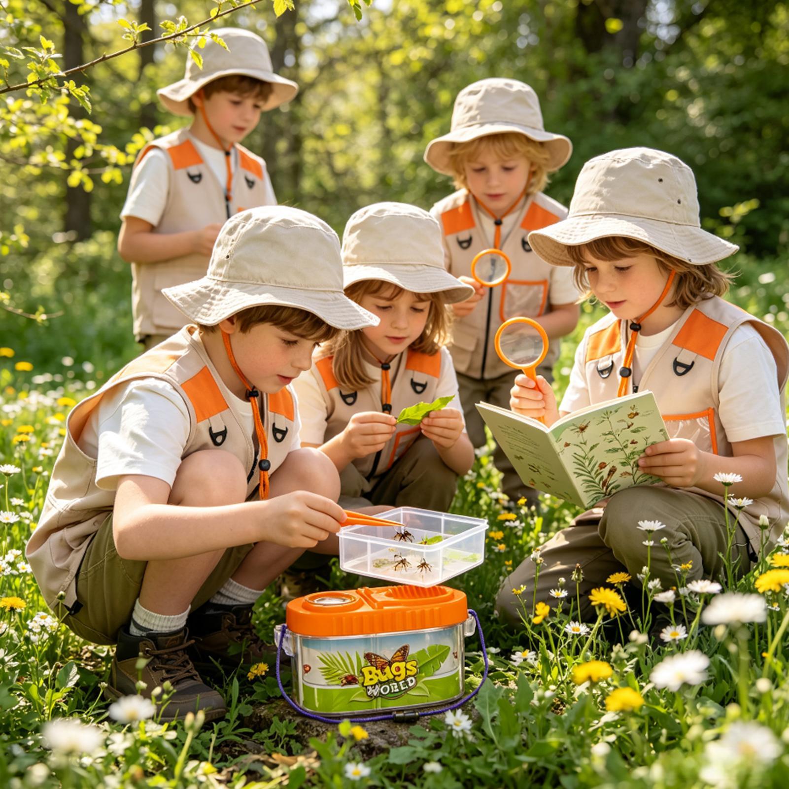 Outdoor Adventure Boys - Kids Adventure Kit With Magnifying Glass