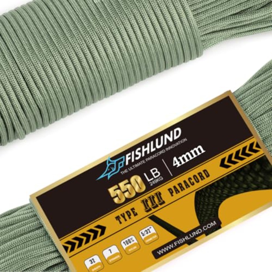 Paracord 550 Feet - Camping use, nylon, black, 550 lb