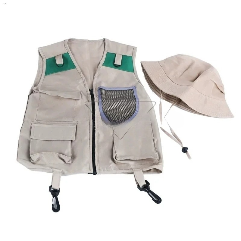 Kids Explorer Vest and Hat Cos - Outdoor Adventure Kit For Boys ulasan dan harga