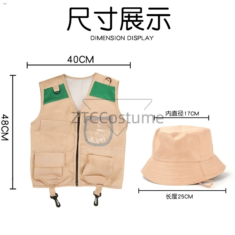 Kids Explorer Vest and Hat Cos - Outdoor Adventure Kit For Boys ulasan dan harga