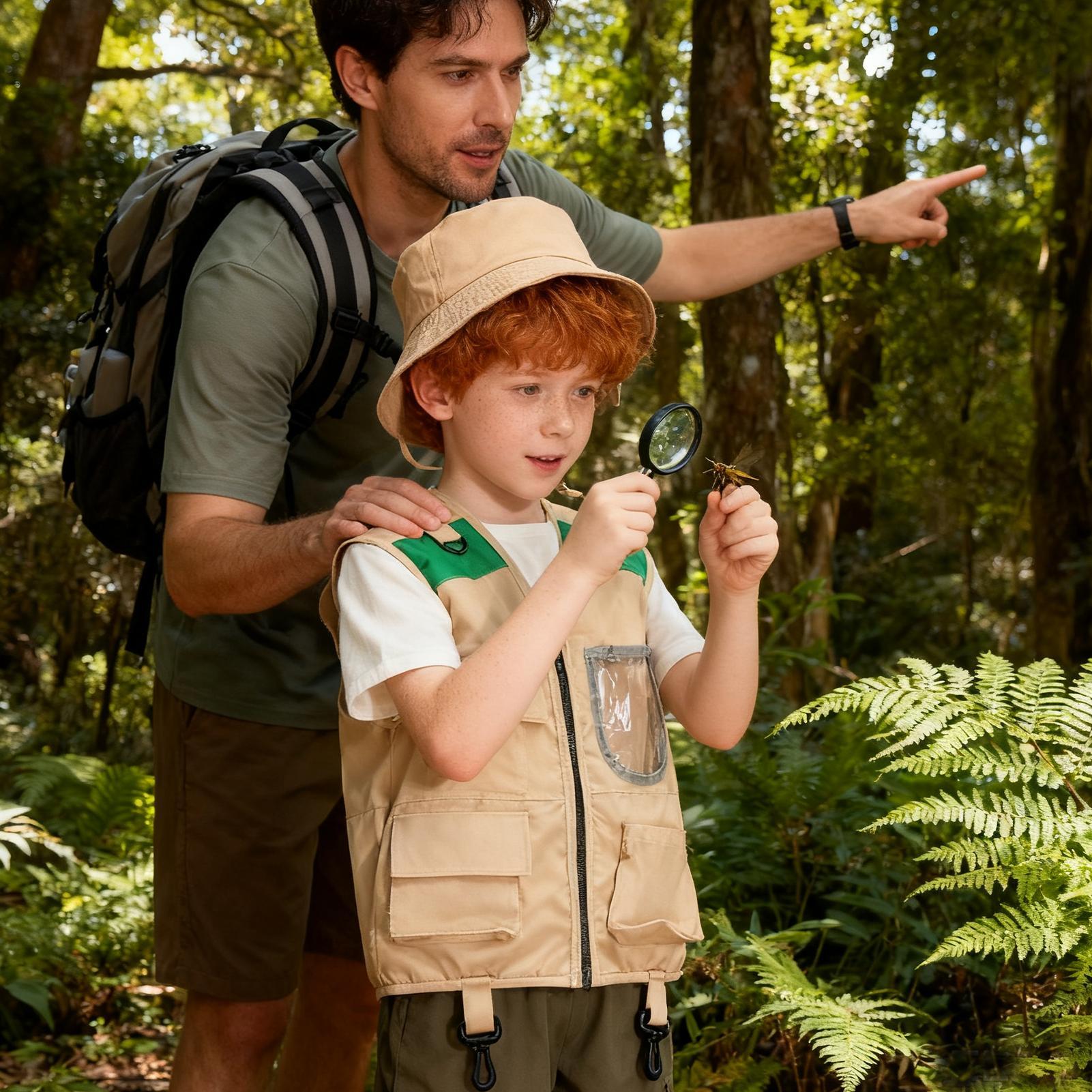 Kids Explorer Vest and Hat Hal - Outdoor Adventure Kit For Boys ulasan dan harga