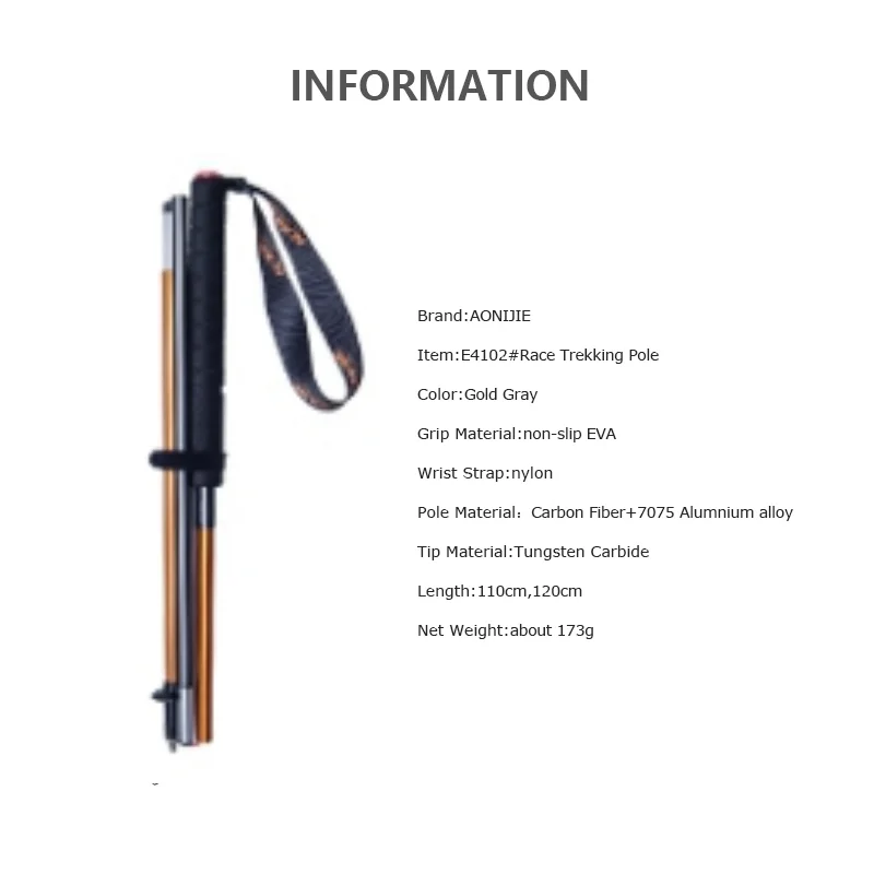 AONIJIE E4201 M-Pole Folding U - Trekking Pole Carbon ulasan dan harga