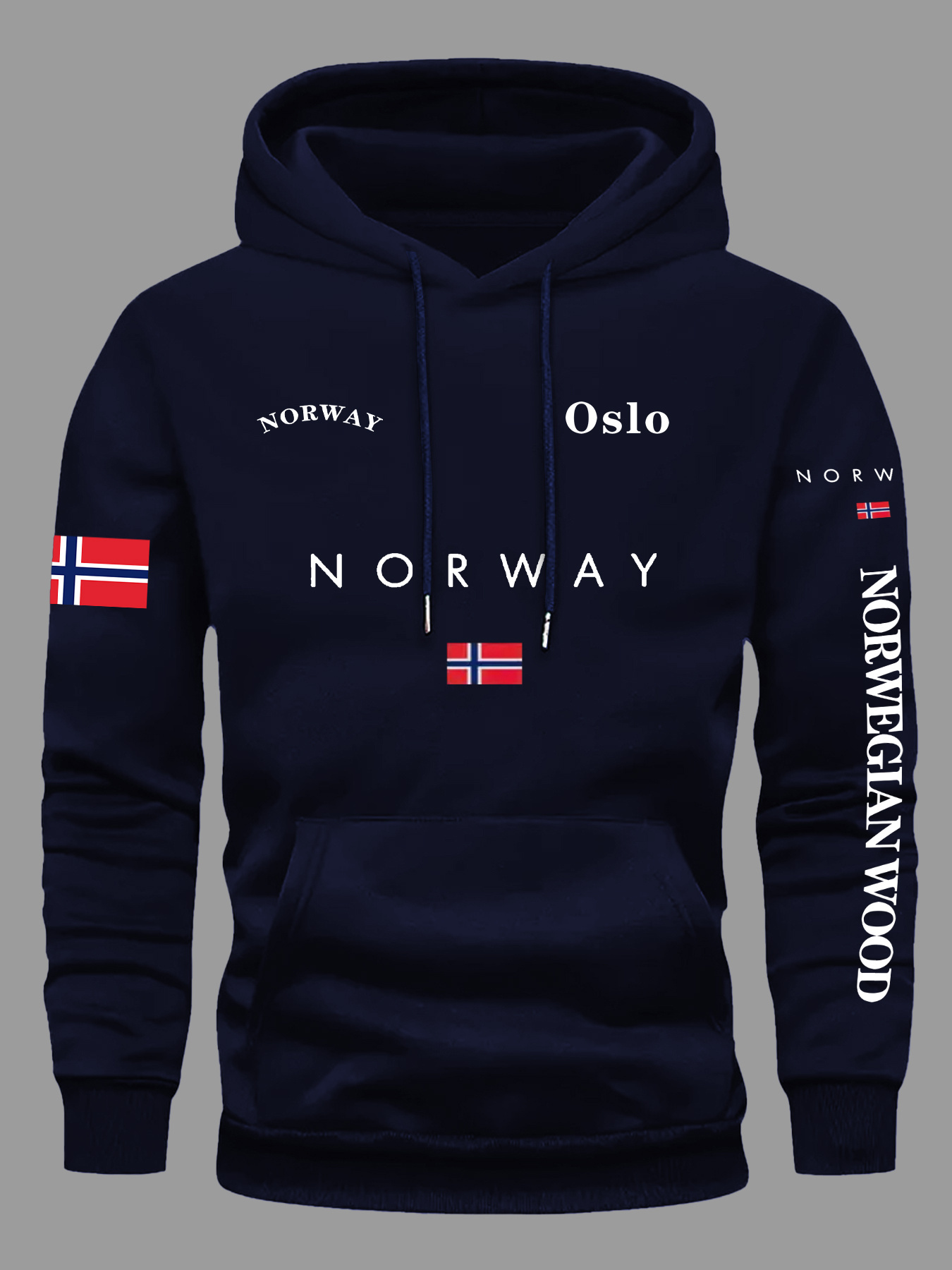 NORWAY Flag Hoodies Men Women  - Outdoor Adventure Outfit ulasan dan harga