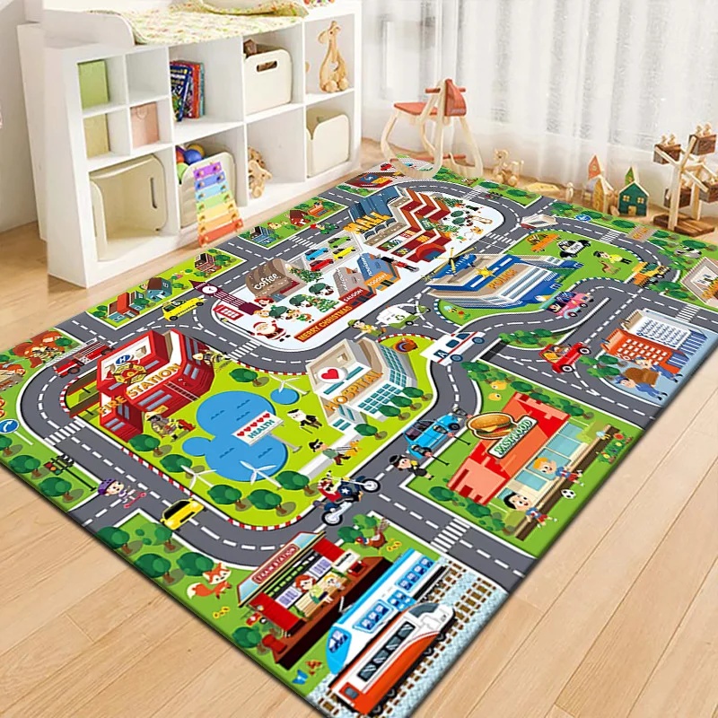Colorful Kids City Map Play Ma - Outdoor Adventure Education ulasan dan harga