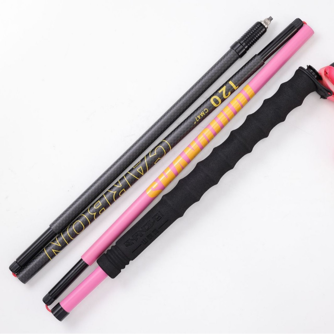 T800 3K Carbon Fiber Folding T - Trekking Pole Carbon ulasan dan harga