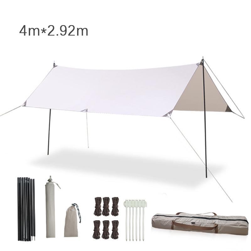 438*292cm Hexagon 100% Waterpr - Hammock Rain Tarp ulasan dan harga