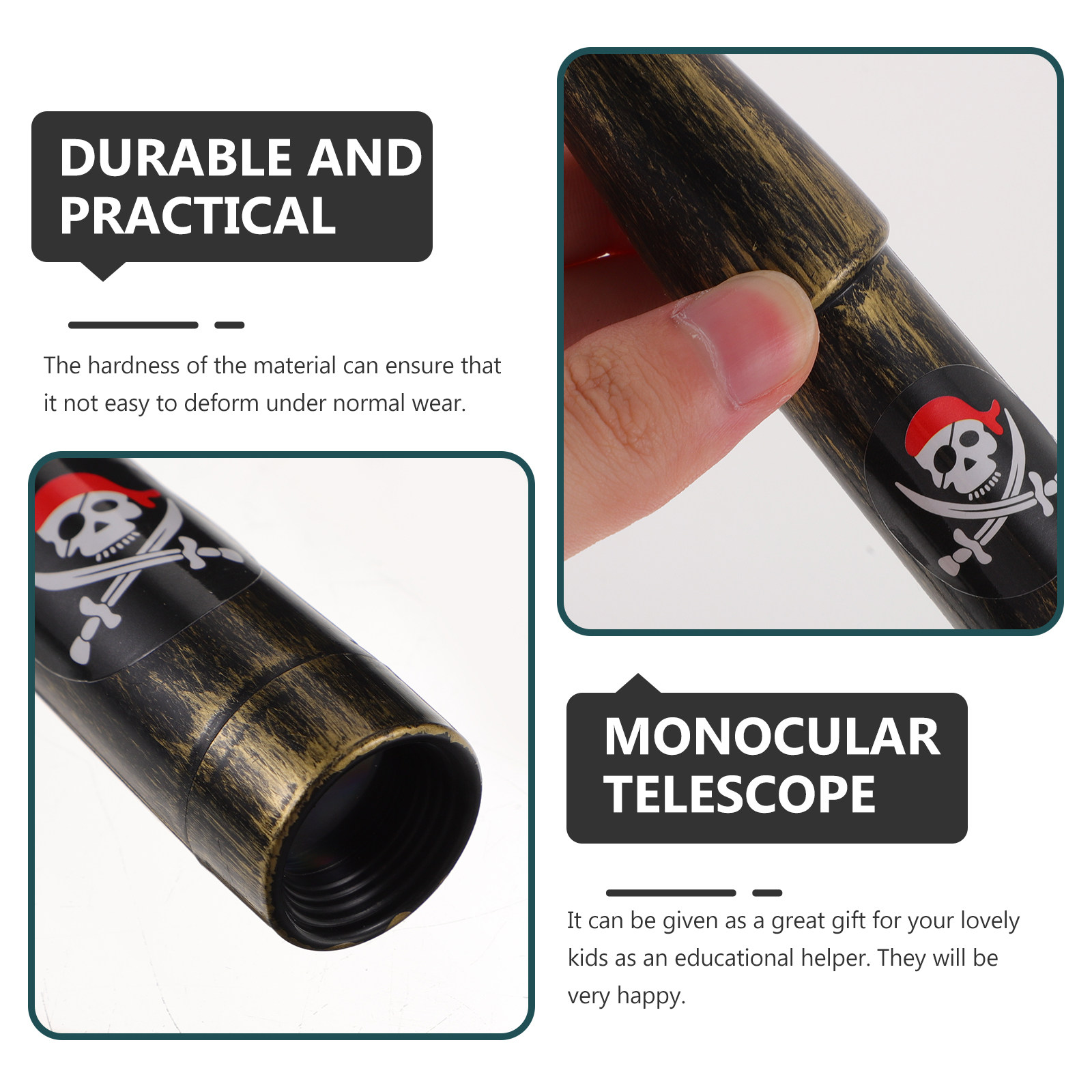 6Pcs Kids Pirate Telescope Mon - Outdoor Adventure Education ulasan dan harga