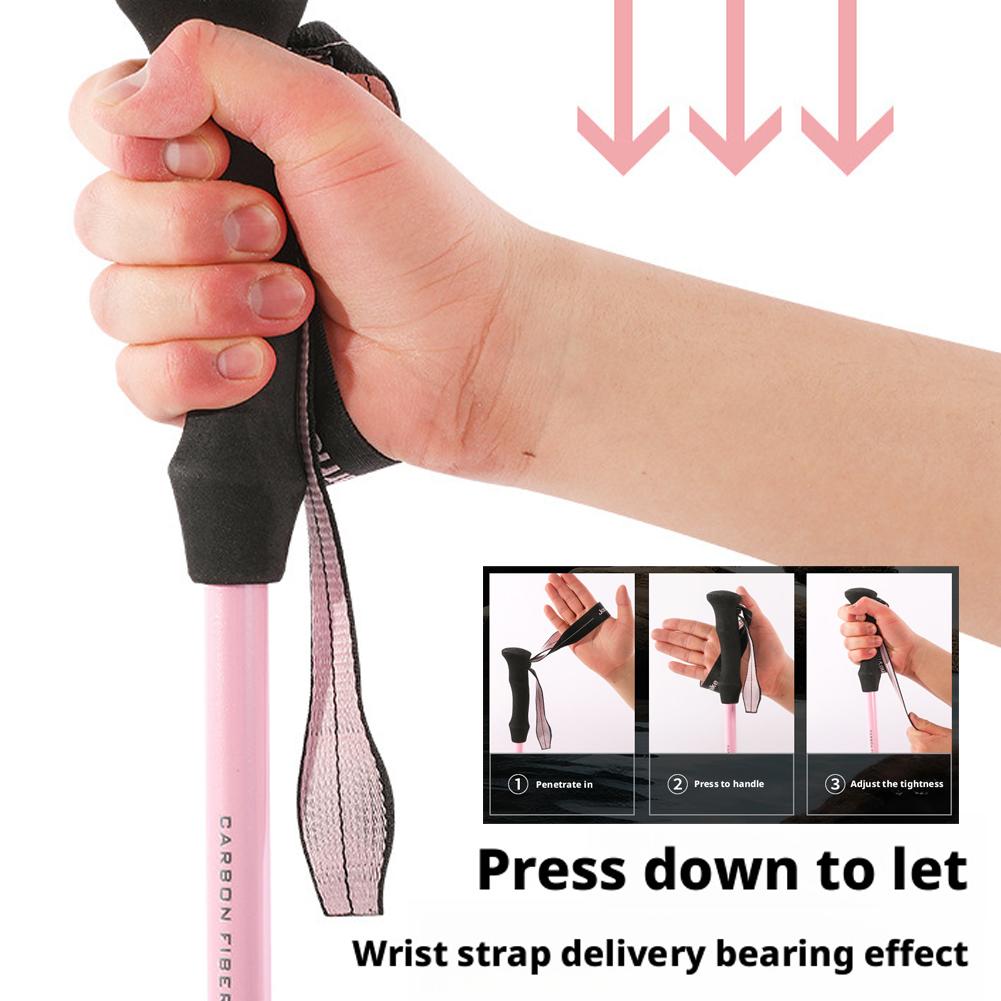 Ultralight Foldable 3-sections - Trekking Pole Carbon ulasan dan harga
