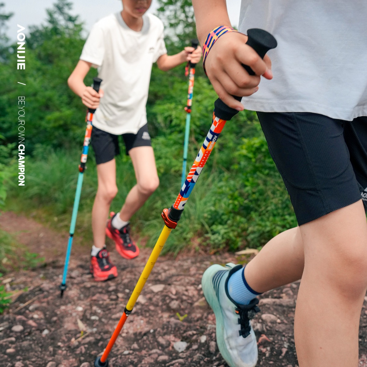 2PCS AONIJIE E4245 Kids' Ultra - Trekking Pole Carbon ulasan dan harga
