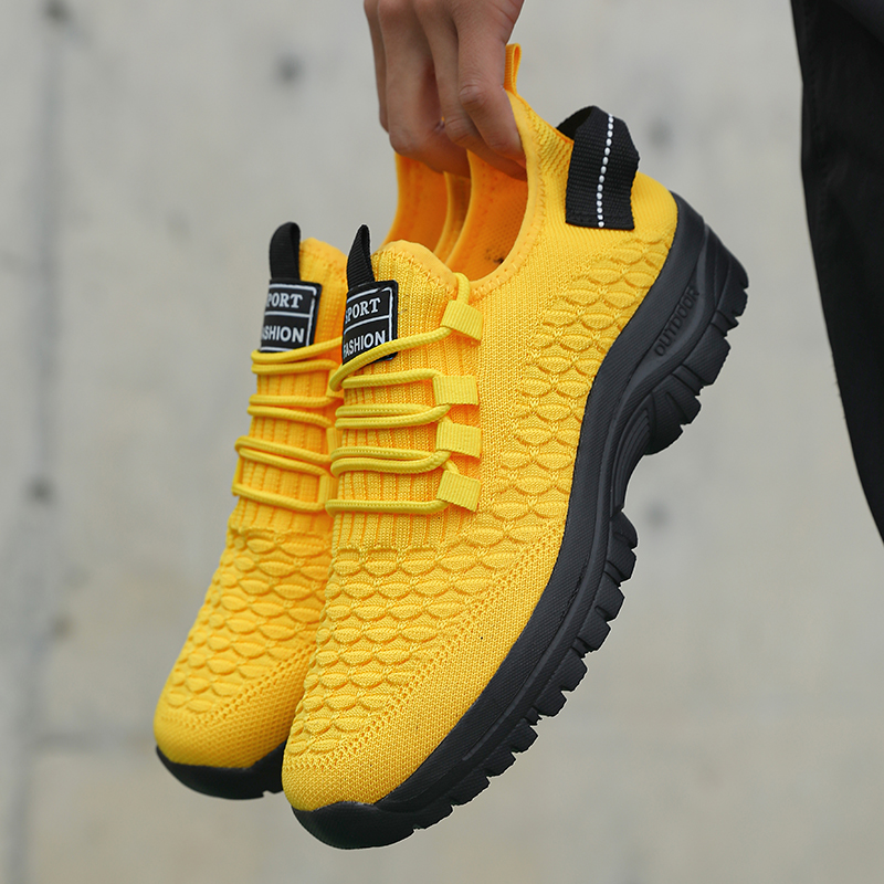 Men's Bright Yellow Outdoor Sn - Outdoor Adventure Shoes ulasan dan harga