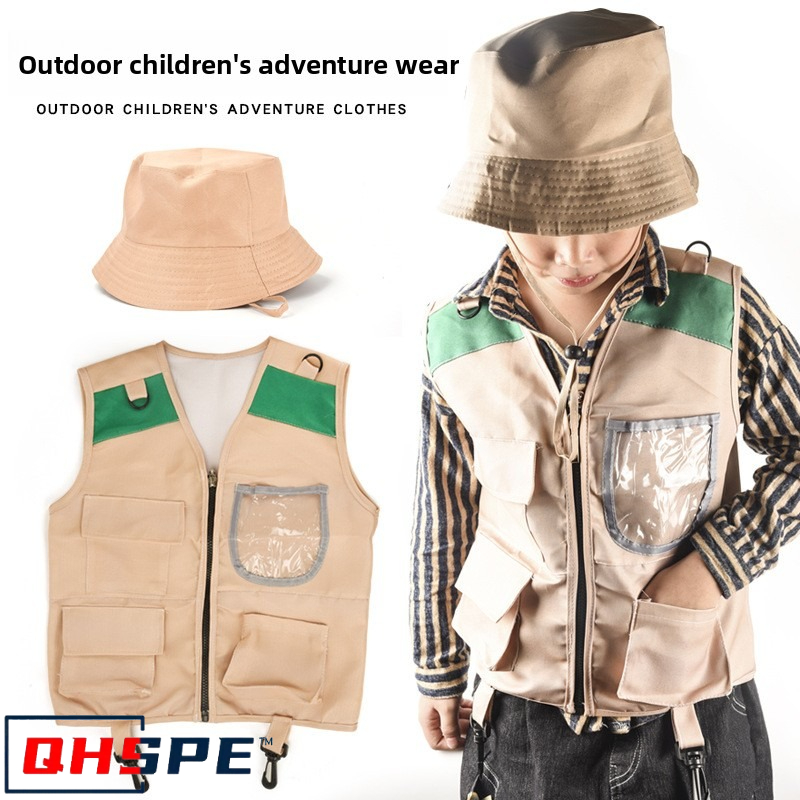 Kids Explorer Vest and Hat Cos - Outdoor Adventure Kit For Boys ulasan dan harga